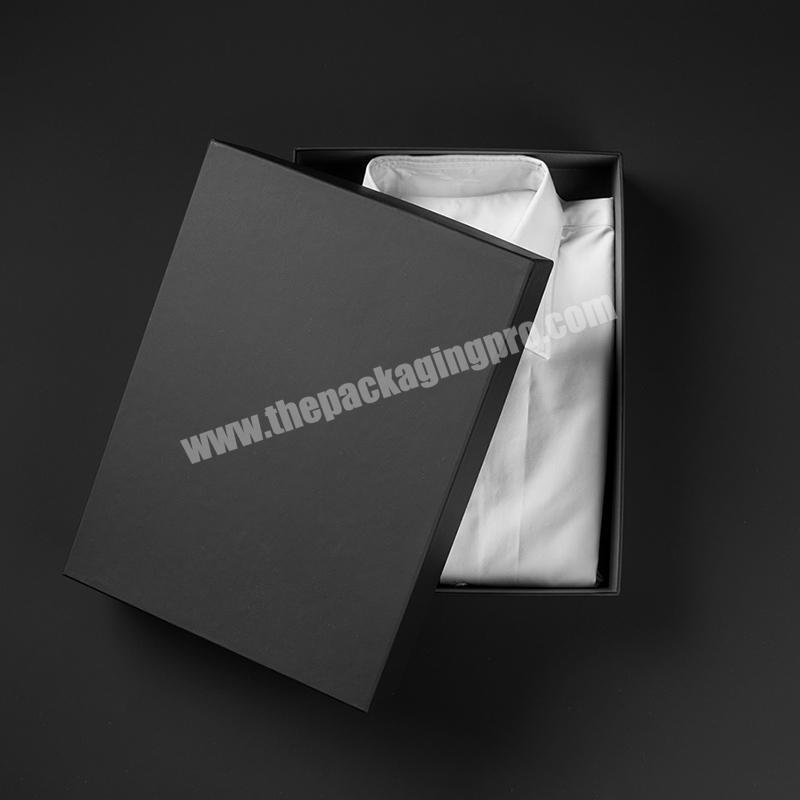 Custom cardboard empty gift box for men clothing