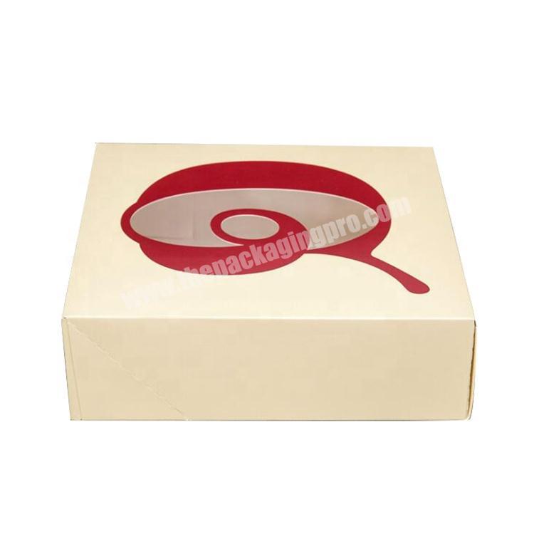 Custom cardboard paper pastry box for packaging