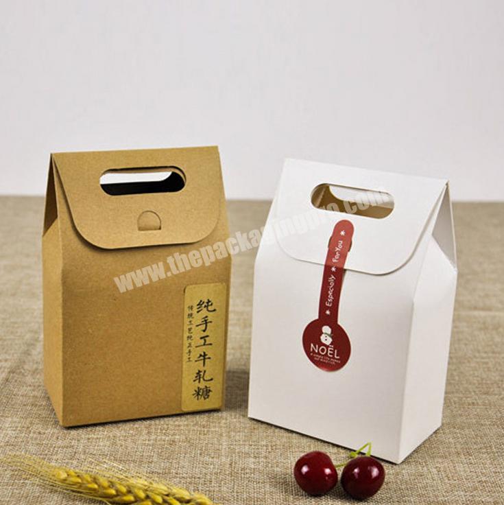 Custom cheap brown kraft paper cake box design wedding cake pop box