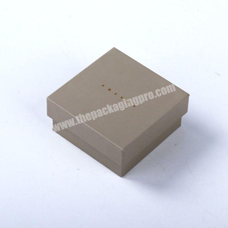 Custom cheap small  necklace earrings ring rigid paper boxes with hot stamping logo