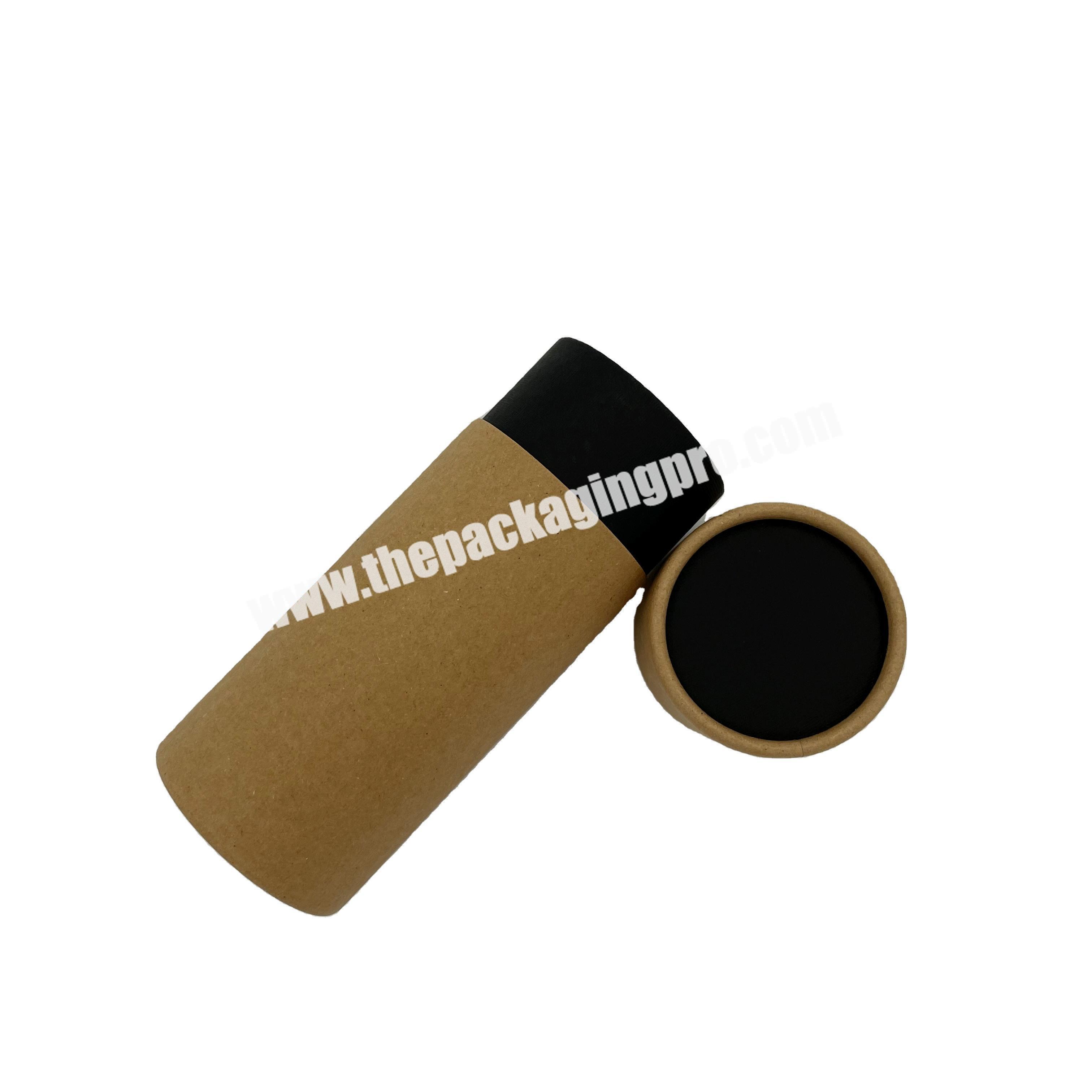 Custom cosmetics kraft paper tube brown kraft paper tube box package beauty round paper box custom round eyelash box