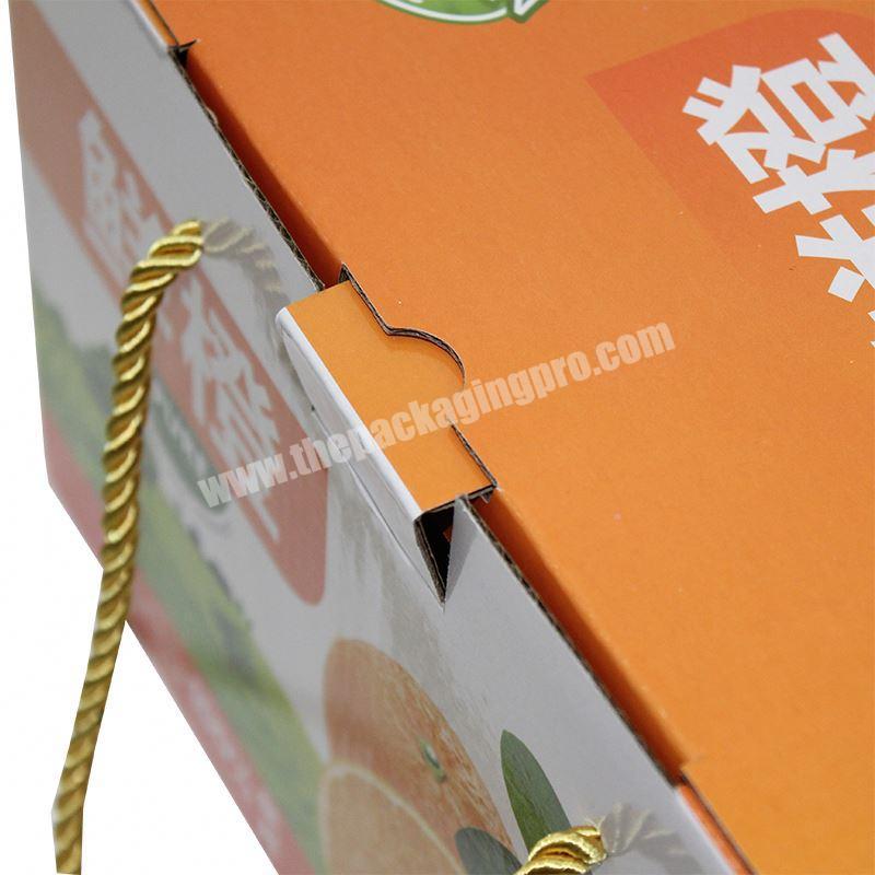 Custom cotton handle apple cherry corrugated high quality wholesale paper gift box jar honey package jam jar gift boxes