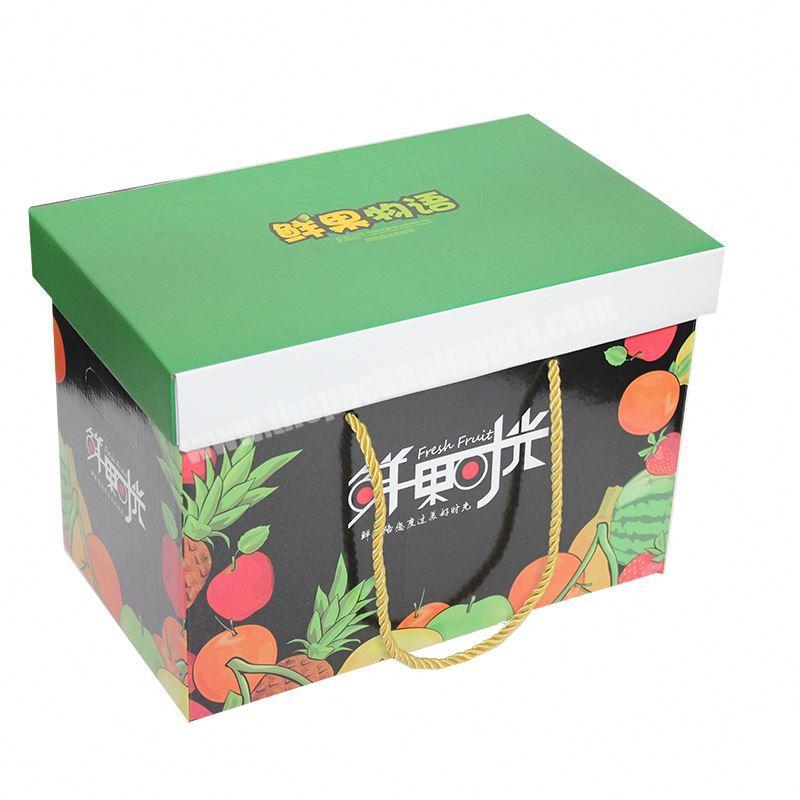 Custom cotton handle apple cherry corrugated high quality wholesale paper gift box jar honey package jam jar gift boxes
