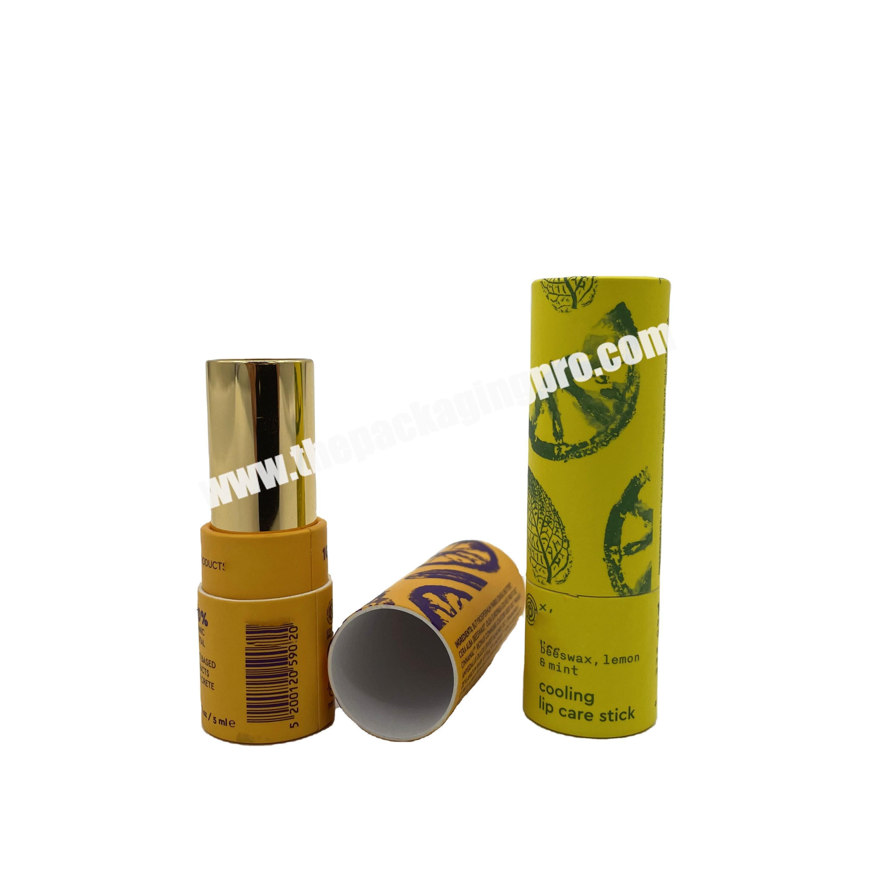 Custom design 3.5g empty paper lipstick tube for lipstick tube paper packaging with cardboard paper lipstick tube