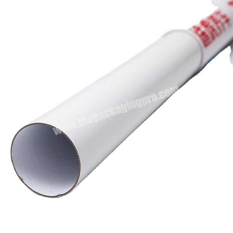 Custom logo  poster tubes long paper tube packaging cardboard with Explosion-proof film