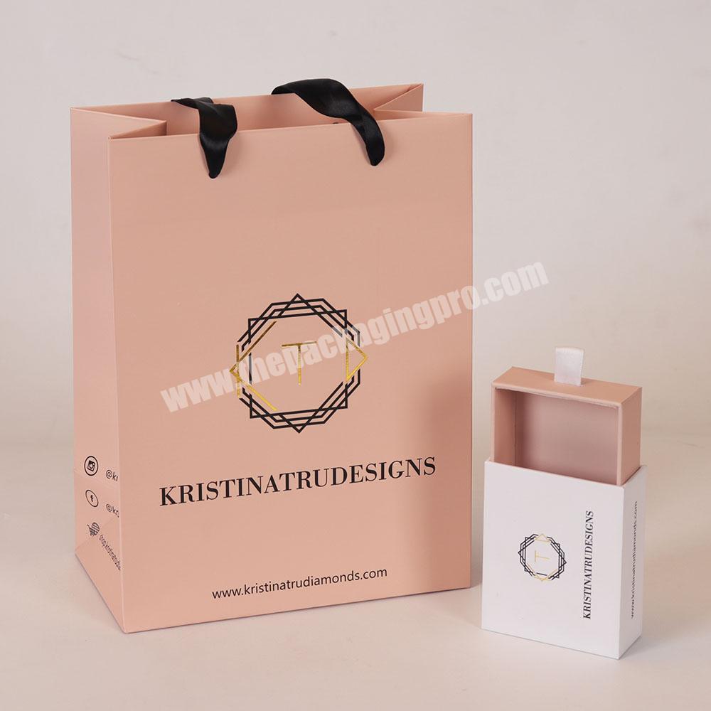 Custom design luxury full color cardboard paper perfume bottle packaging gift box and bag