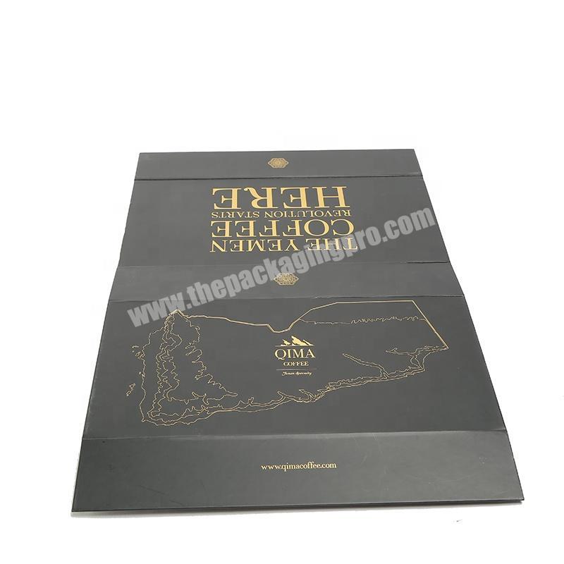 Customized Logo Black Matte Lamination Gold Hot Stamping Cosmetic Paper Box