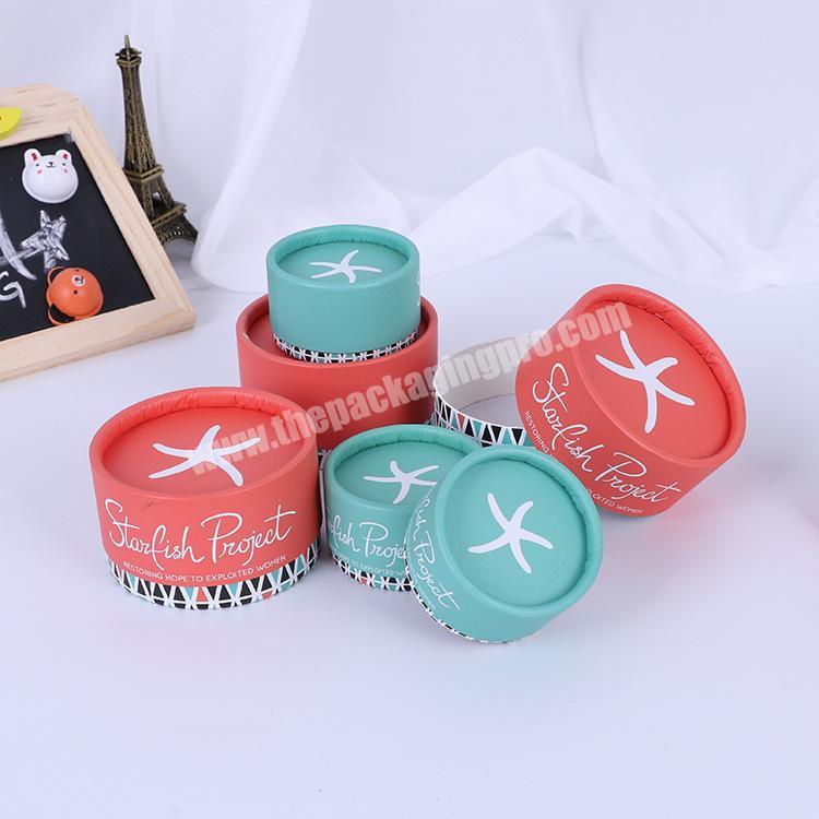 Custom design paper tube for facial cream packing eco friendly cosmetic containers