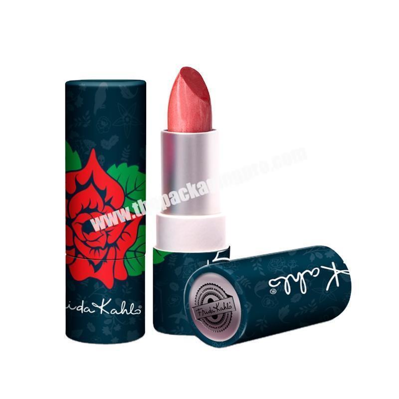 Eco friendly paper container empty paper lipstick tube with twist up paper tubes for lipstick packaging