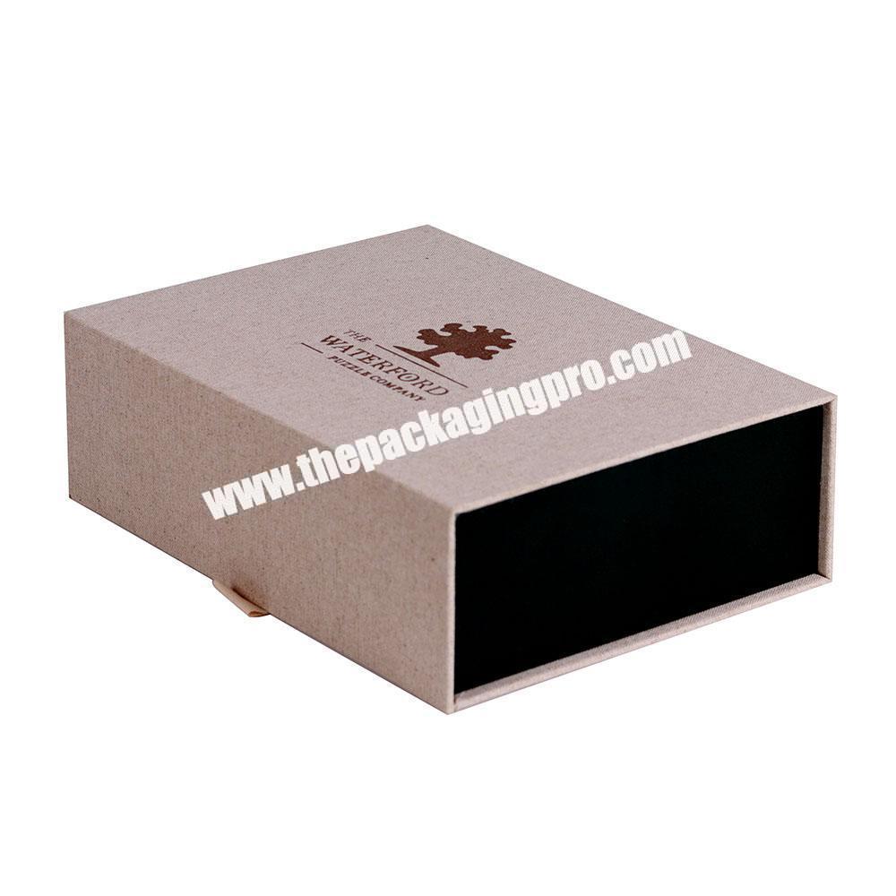 Custom linen magnet folding paper packaging gift box with magnetic closure for wig