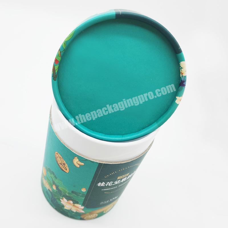 Custom food grade grade paper tube kraft cardboard magnetic biodegradable deodorant container cylinder packaging