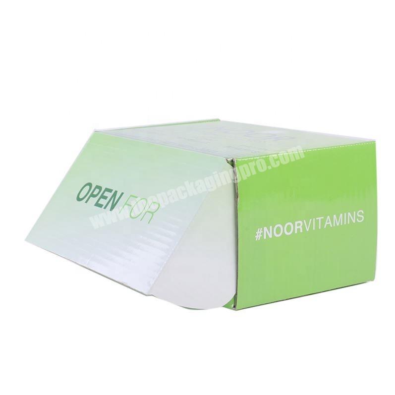Top display custom design paper box for hair extension packaging