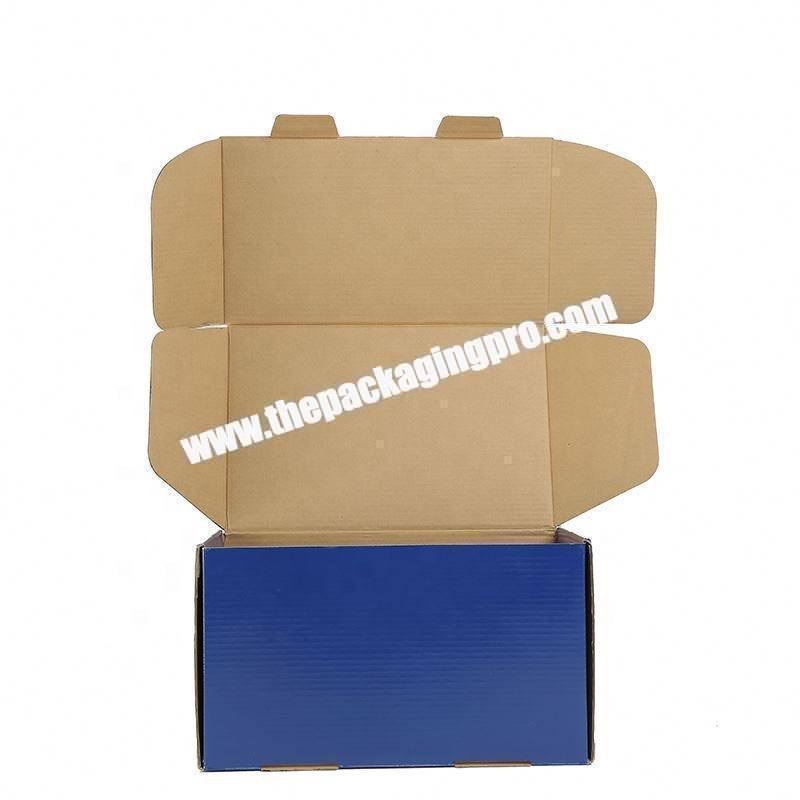 High quality corrugated packaging box with logo stamping
