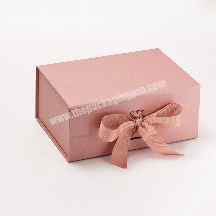 Custom logo bowknot paper cardboard packaging black kraft paper gift bag box designs with magnetic lid