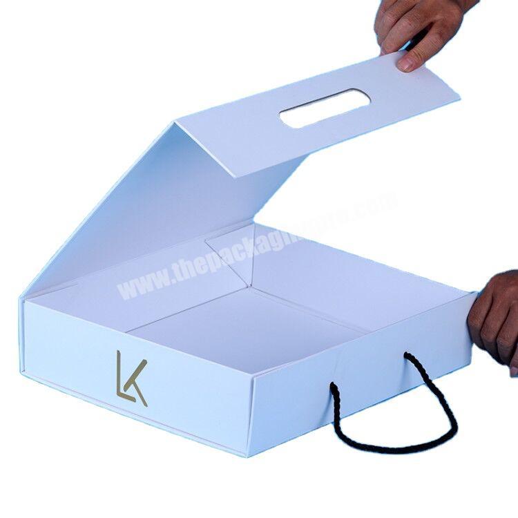 Custom logo eco magnetic foldable branding apparel and accessories gift packaging paper shipping boxes