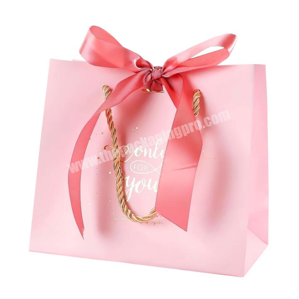 Custom logo gift bag personaliser sac en carton emballag packaging bags for clothing