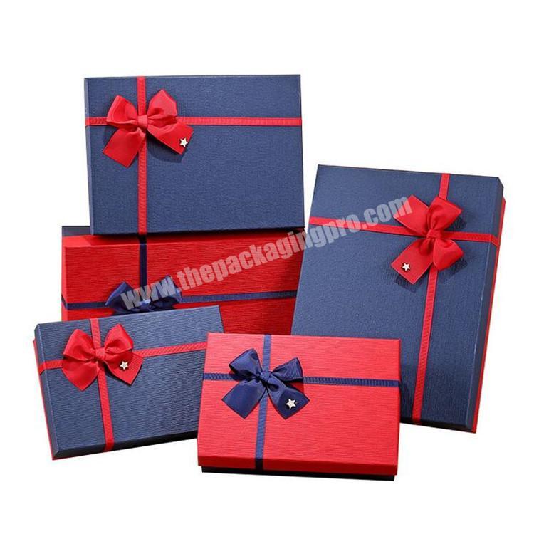 Custom logo  luxury paper packaging garment gift box set  for packing