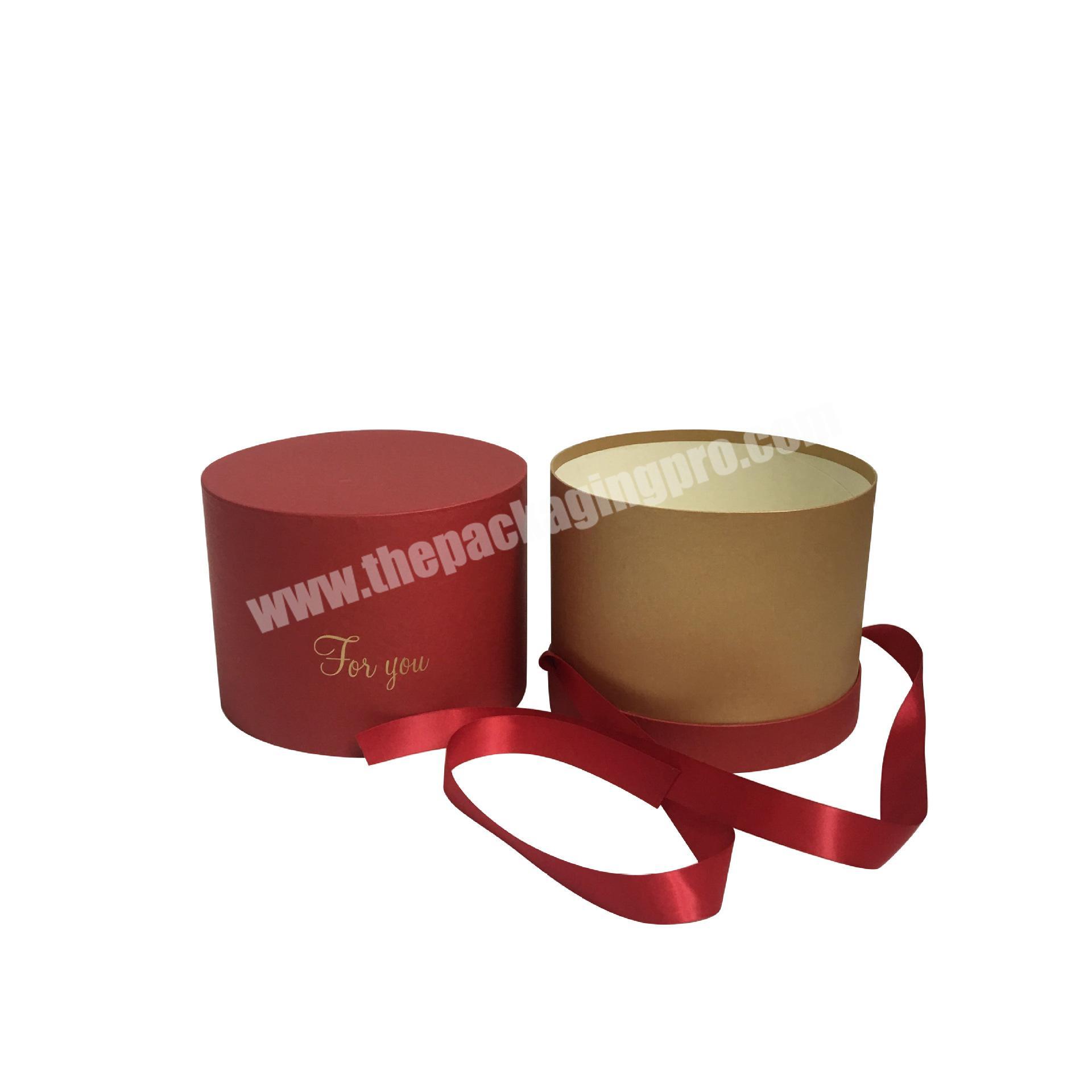 Custom logo paper round cardboard two pieces lid off perfume packaging box luxury boxes
