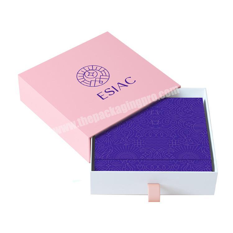 Custom logo printed embalagem para joia jewellary earring packaging box personalised sliding jewellery box