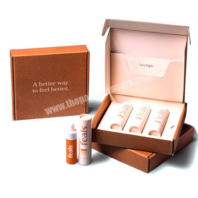 Custom logo printed paper body lotion packaging box cosmatic skin face hand cream  packaging box