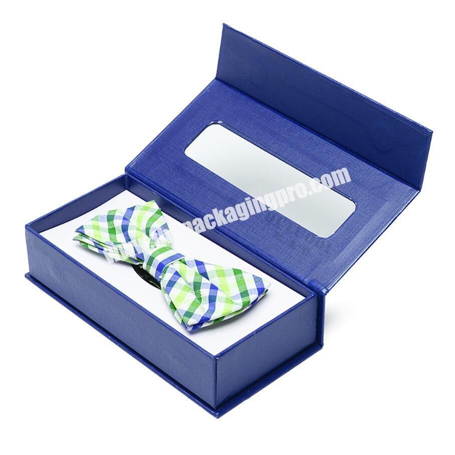 Custom logo printing Paper bowtie packaging boxes luxury wholesale bow tie package box