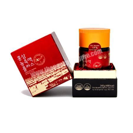 Custom logo printing paper Korean ginseng gift package box