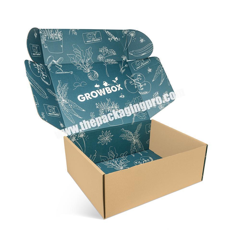 Custom logo printing paper ecommerce caixa embalagem personalizada
