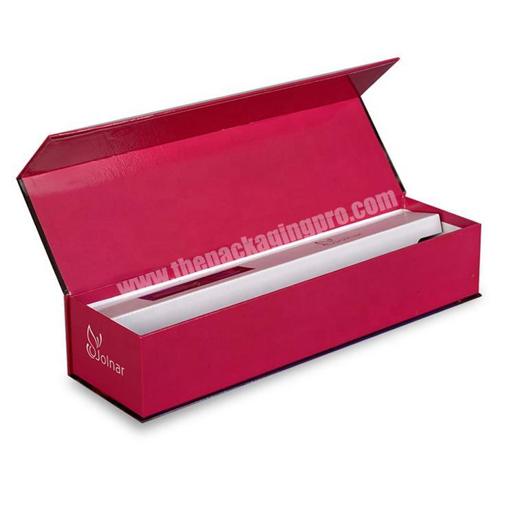 Custom logo printing paper hair wave brush packaging box for hair brushes