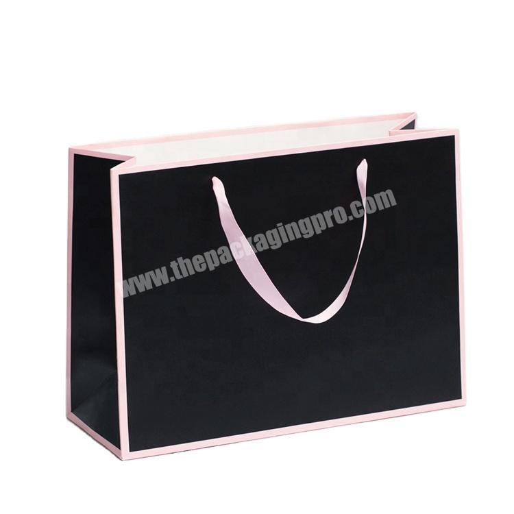 Custom logo wholesale simple boutique clothing shopping gift wrapping paper bag