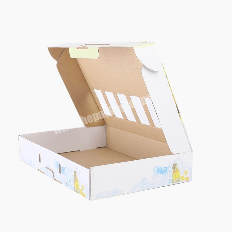Custom luxury CMYK printing clothing garment packaging corrugated shipping box