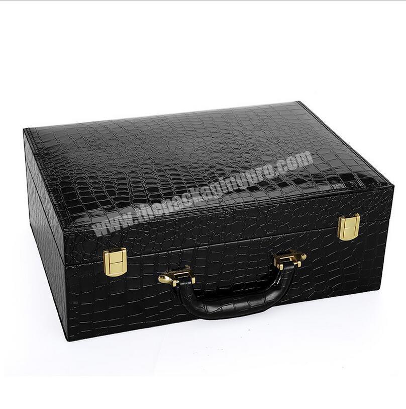 Custom luxury black coffee shoes box wooden box