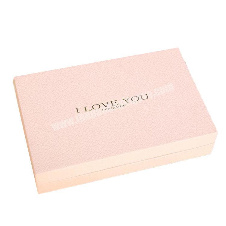 Custom luxury large pink cardboard paper jewelry box garment clothing gift packaging box