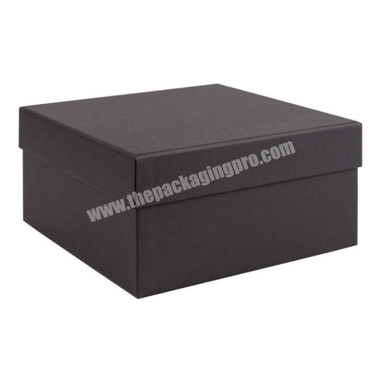 Custom luxury large square accessory kraft paper jewelry gift box packaging