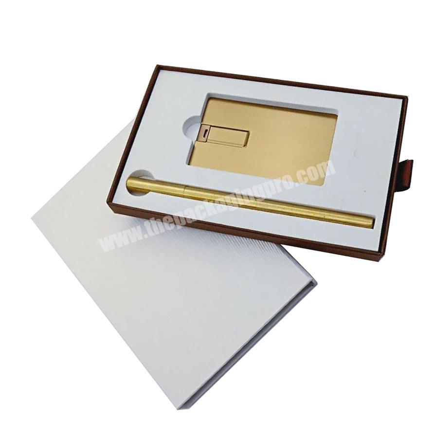 Custom power bank packing box electronic components storage for pen gift