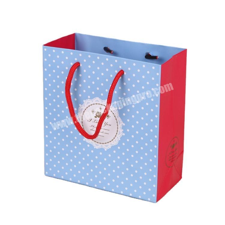 Custom print shopping paper bags luxury gift bags with your own logo