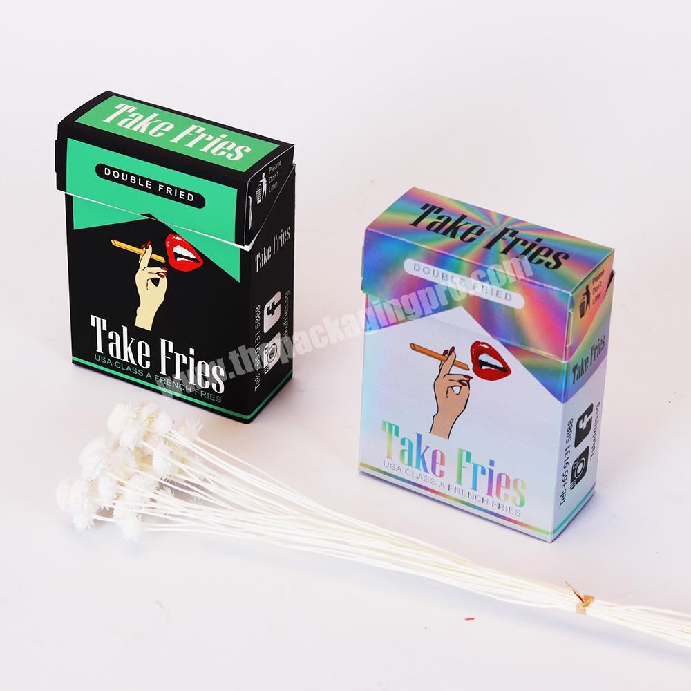 Custom printed beautiful personalized recycled paper cigarette box packaging
