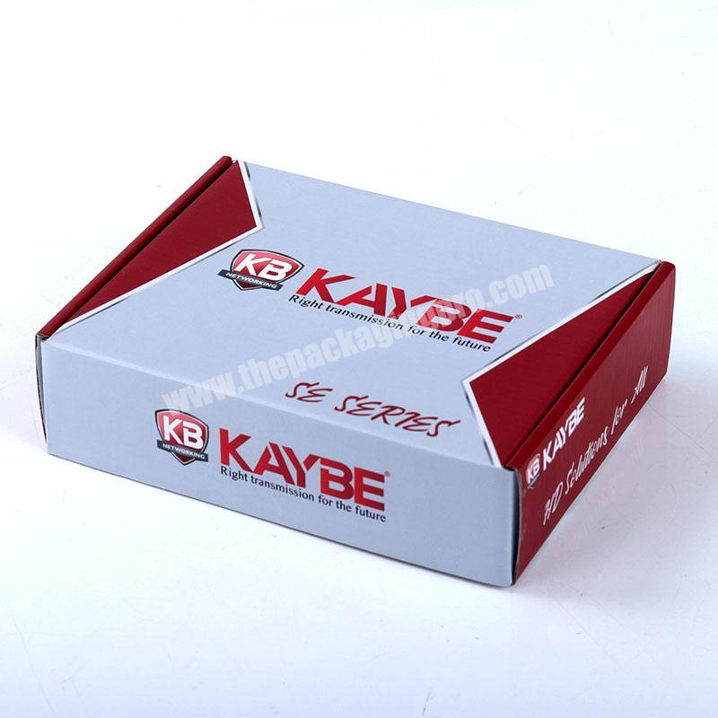 Custom printed colored corrugated shipping packaging mailer boxes airplane box