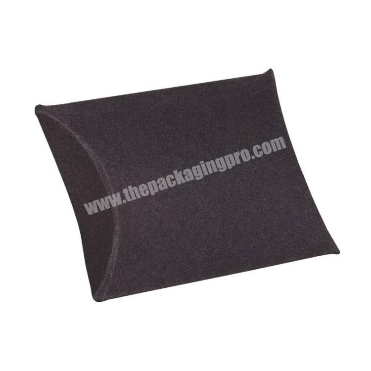 Custom printed different colors biodegradable kraft paper jewelry pillow boxes