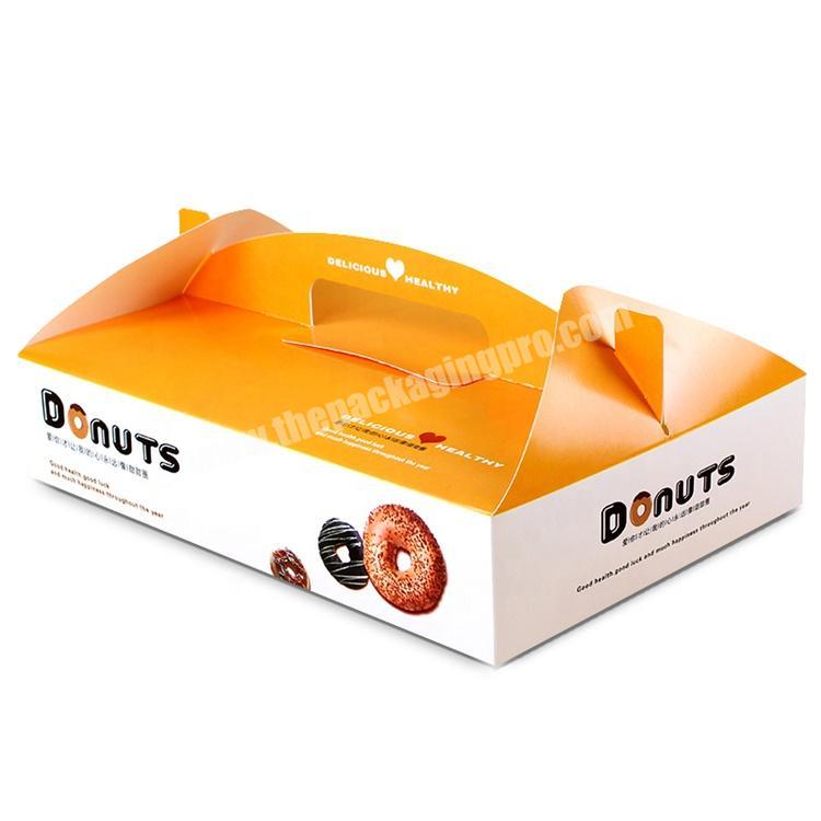 Custom printed donut paper box with customized size