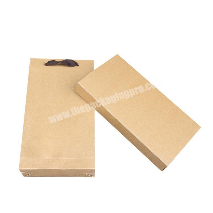 Custom printed drawer slide style Kraft tea bags paper packaging gift box