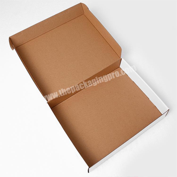Custom printed glossy logo pizza e flute foldable corrugated food grade cardboard Carton packaging paper mailer cake box buyer