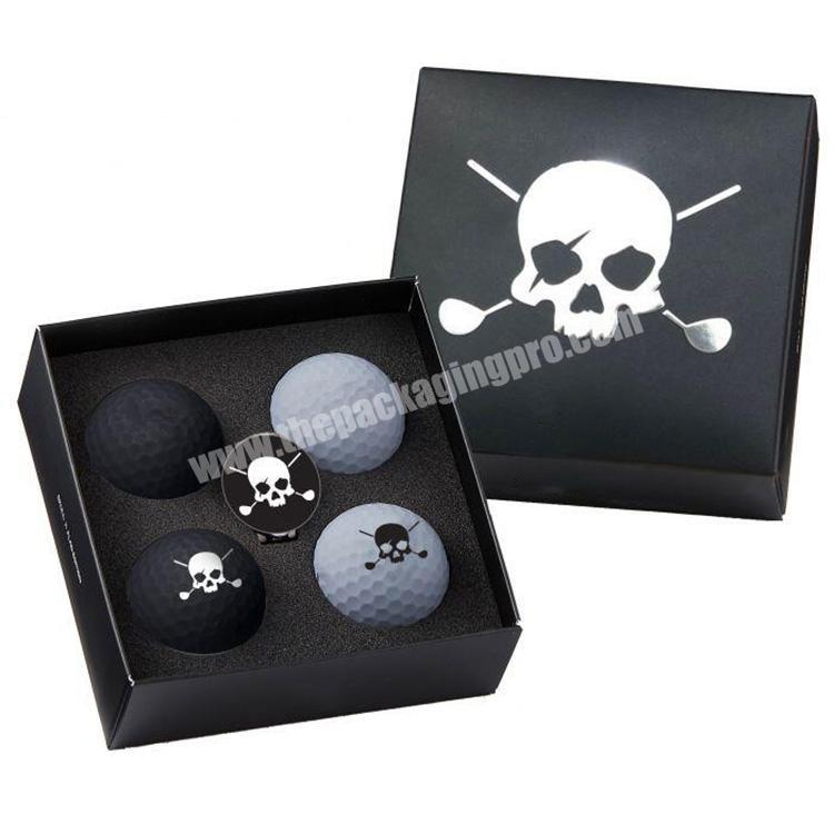 Custom printed golf ball gift packaging box cadeaubox kotak kado empty boxes for golf balls