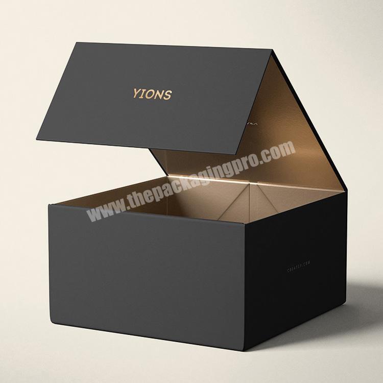 Custom printed hardbox magnetbox magnet box packaging luxury foldable magnetic gift box with lid