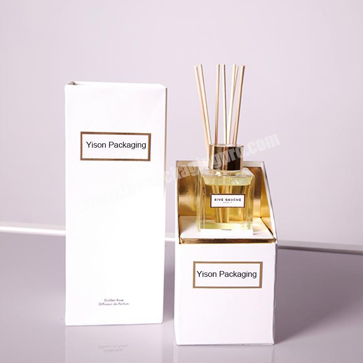 Custom printed paper empty diffuser bottle gift box packaging  for diffusers