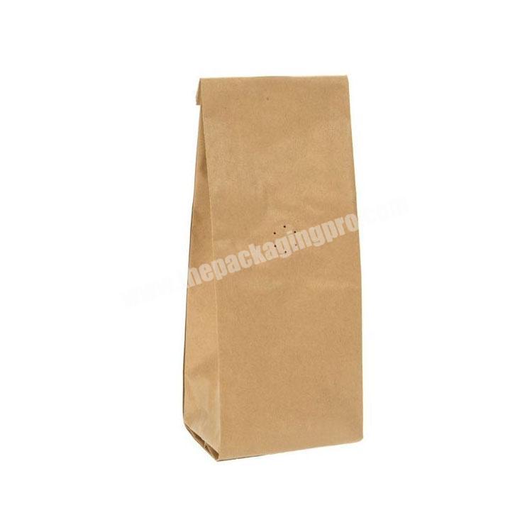Custom printed resauble ziplock stand up kraft paper tea coffee packaging bag for food