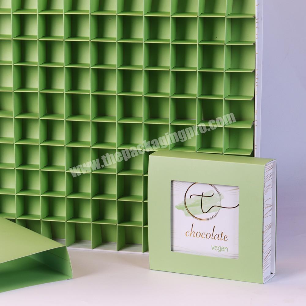Custom  printed unique empty paper gift boxes with dividers for sweets and chocolates wholesale