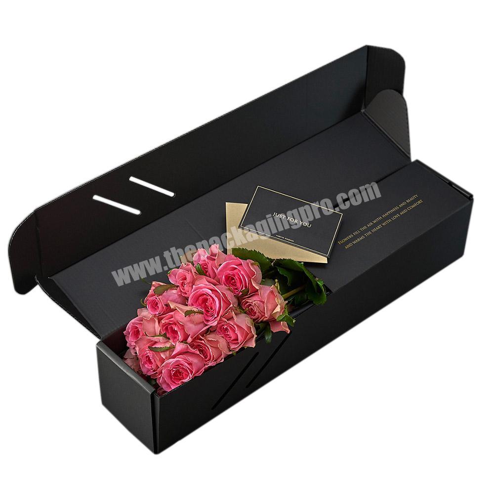 Custom printed wholesale customize cajas para flores delux preserved roses flower subscription box