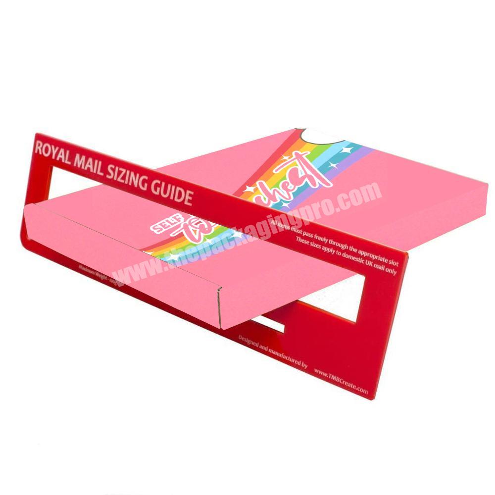 Custom printing cardboard small custom box packing cheap letter thin box packaging
