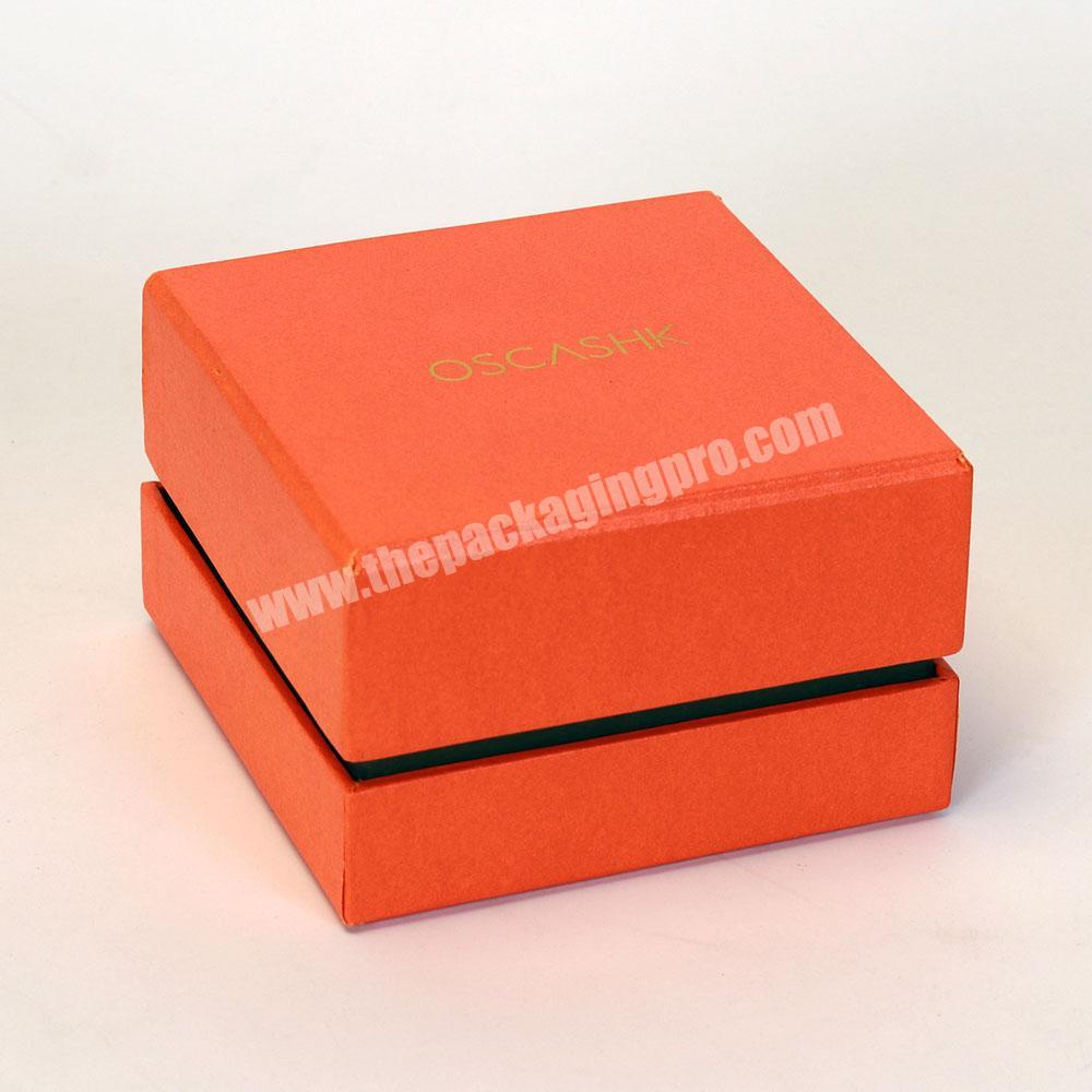 Custom unique color recycled cardboard paper jewelry bijouterie gift boxes with brand logo