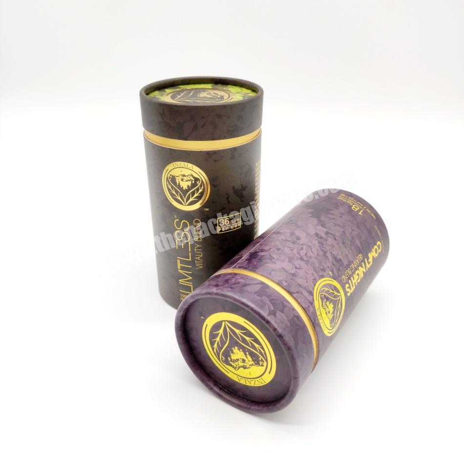 Custom whiskey paper tube packaging custom printing cylinder packaging box paper tube